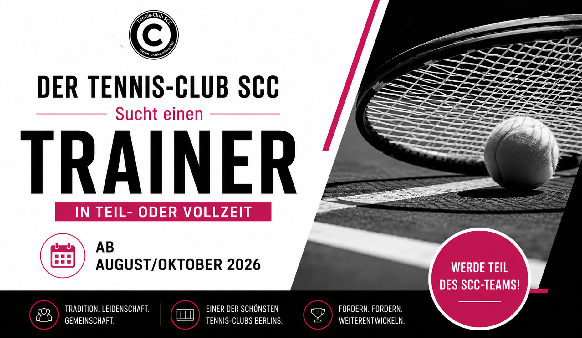 tennistrainer gesucht