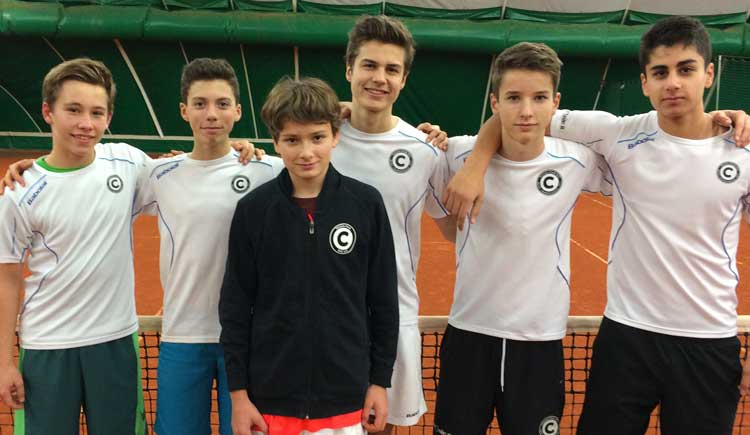 2015 junioren U18: Max Komm, Benito Sanchez, David Rathay, Fabio Taenzer, Lenny Hallberg, Yakub Teber 