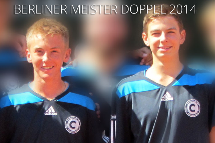 Nici Braun und Timo Stodder Berliner Meister Doppel 2014